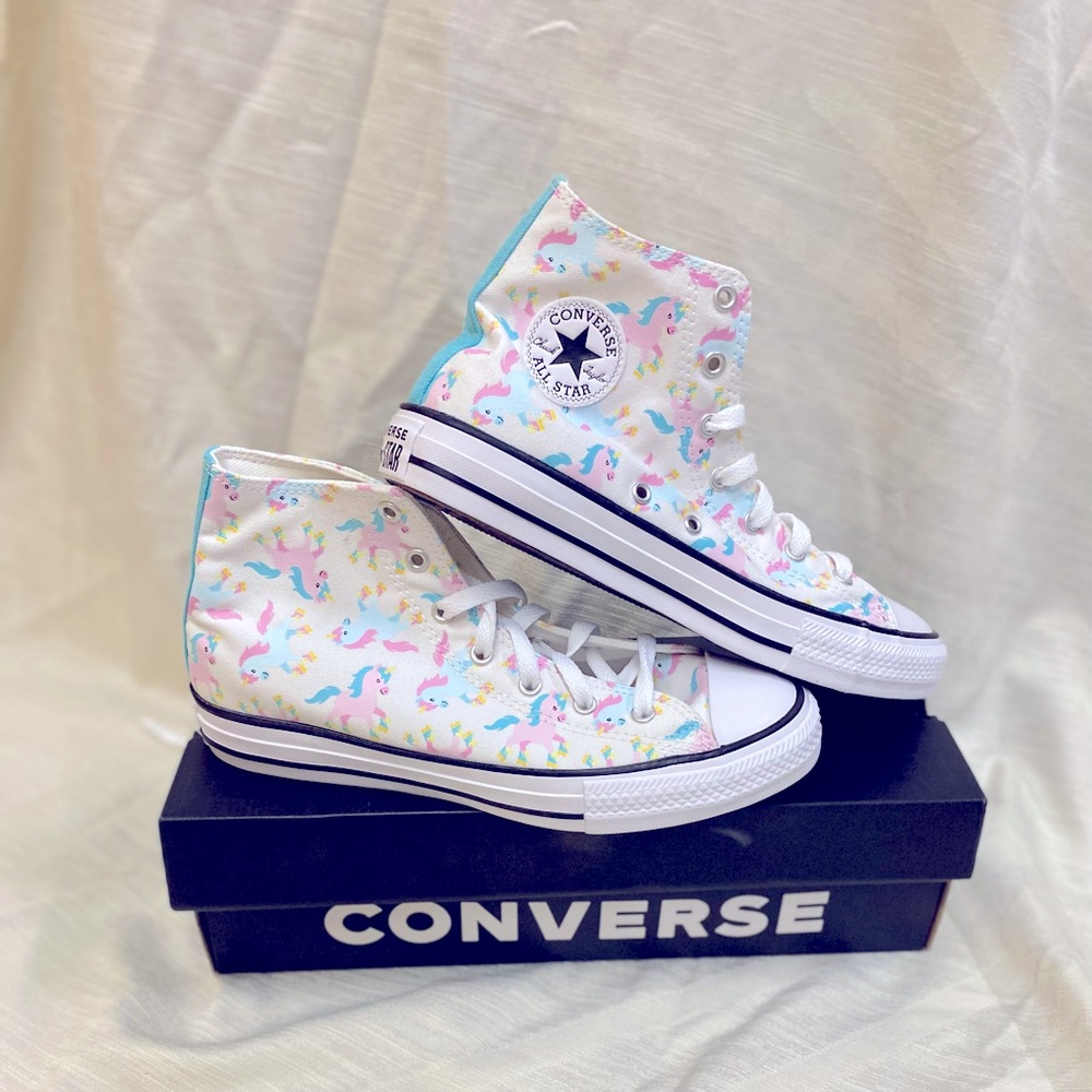 Converse CTAS Hi Unicorn White/Pink Junior 6
